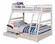 California White Bunk Bed by Furniture of America at Eve Furniture