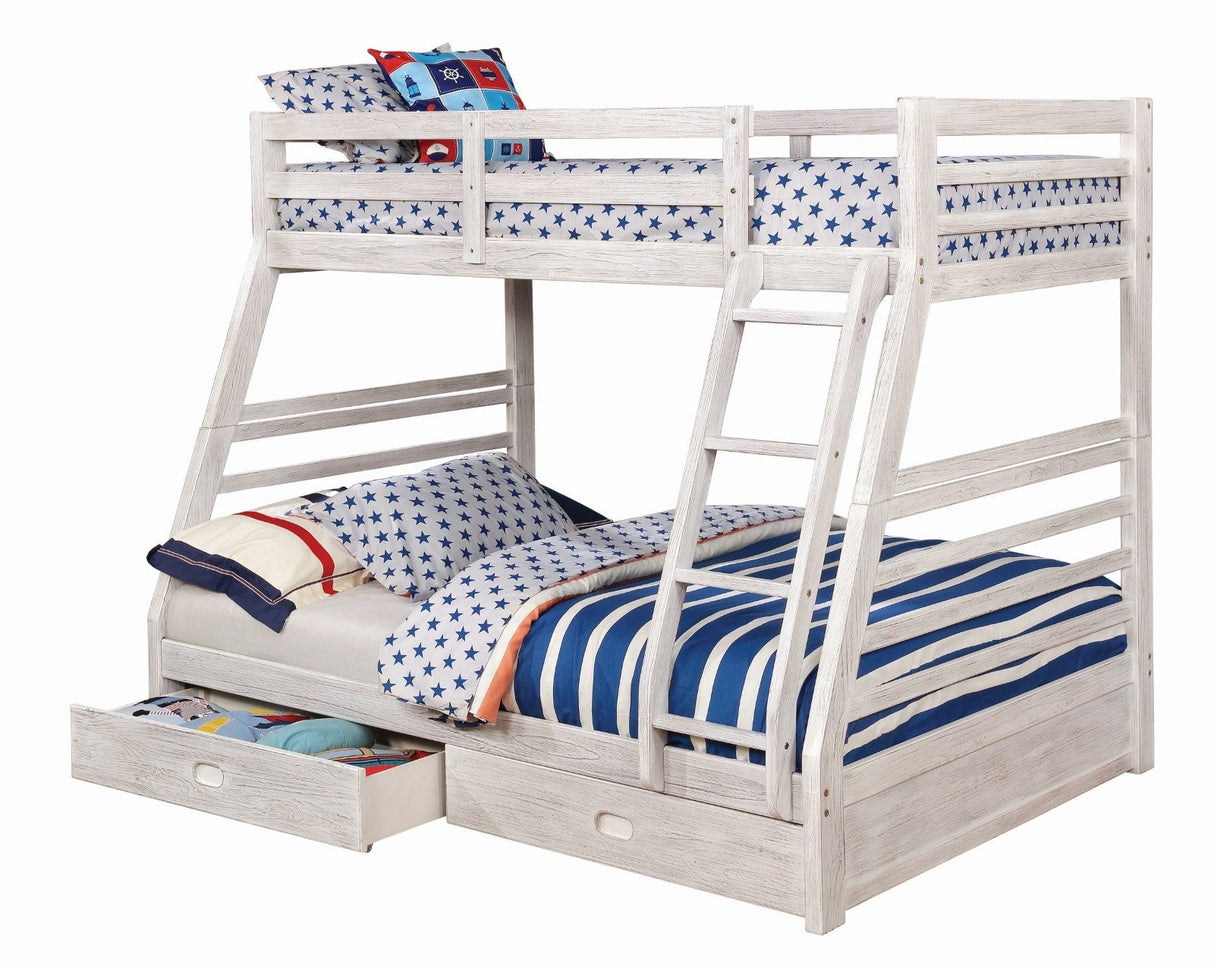 California White Bunk Bed by Furniture of America at Eve Furniture