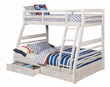 California White Bunk Bed by Furniture of America at Eve Furniture