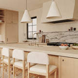 Calla Performance Velvet Counter Stool by TOV Furniture at Eve Furniture