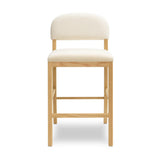 Calla Performance Velvet Counter Stool by TOV Furniture at Eve Furniture