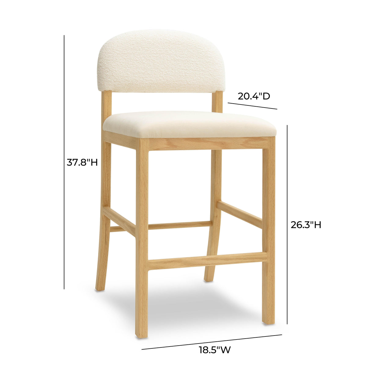 Calla Performance Velvet Counter Stool by TOV Furniture at Eve Furniture