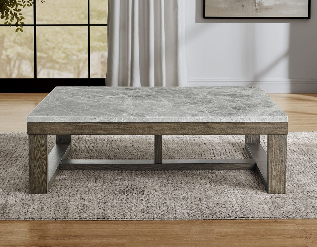 Calla Gray Marble Top Cocktail Table