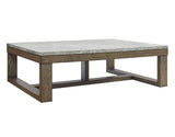 Calla Gray Marble Top Cocktail Table