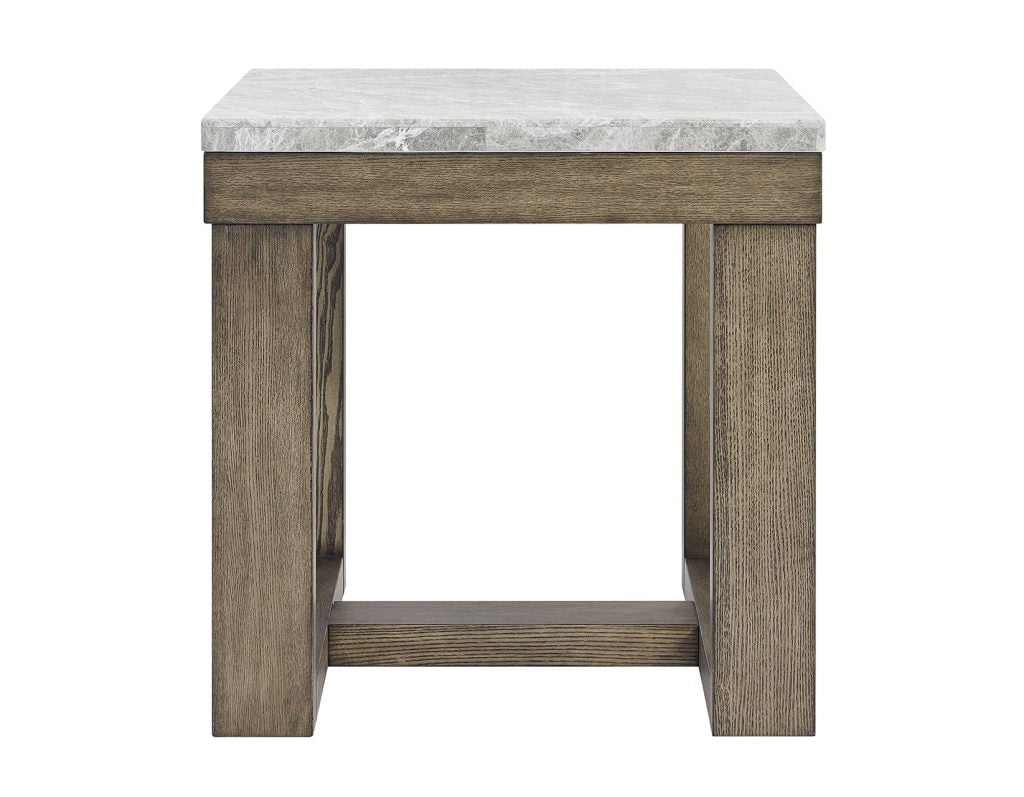 Calla Gray Marble Top End Table