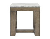 Calla Gray Marble Top End Table