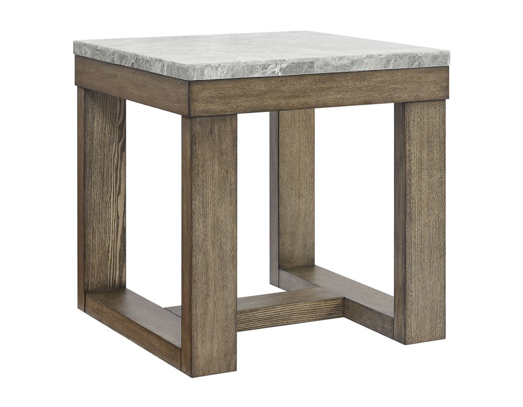 Calla Gray Marble Top End Table