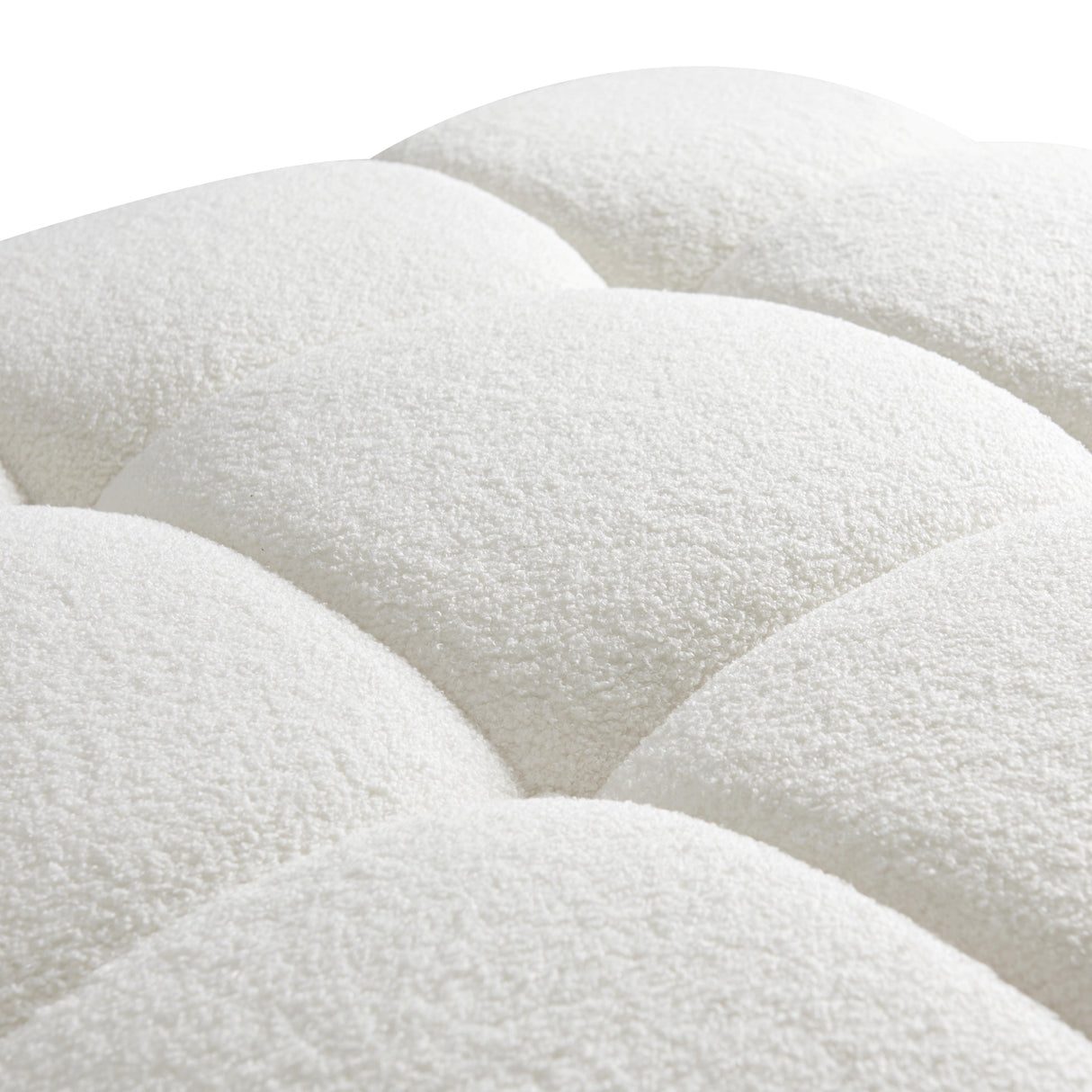 Calliope Cream Vegan Shearling Modular Corner Chair by TOV Furniture at Eve Furniture