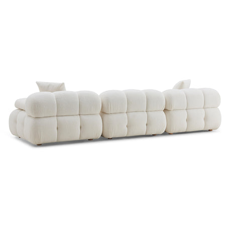 Calliope Cream Vegan Shearling Modular Sofa by TOV Furniture at Eve Furniture