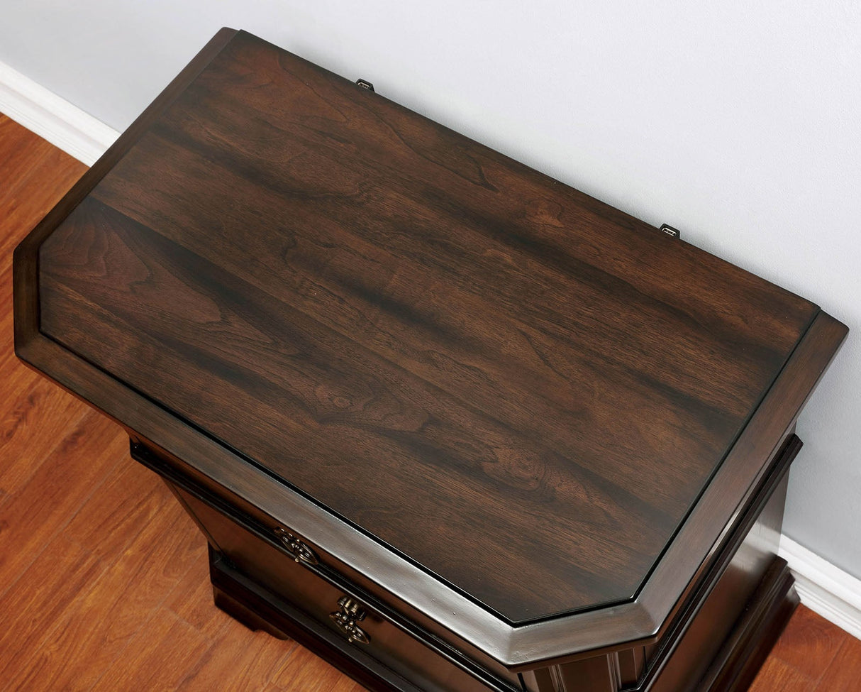 Calliope Espresso Night Stand by Furniture of America at Eve Furniture