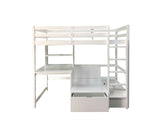 Callistus White Bunk Bed by Furniture of America at Eve Furniture
