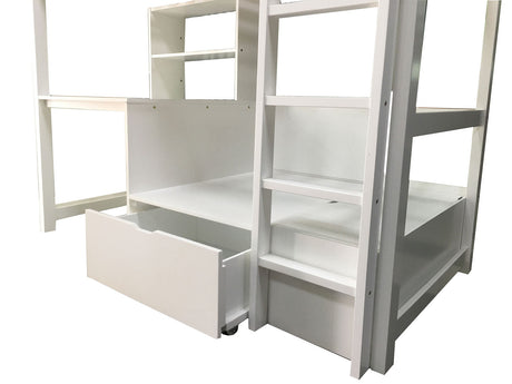Callistus White Bunk Bed by Furniture of America at Eve Furniture