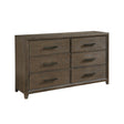 Cambridge Dark Walnut Dresser by Homelegance at Eve Furniture