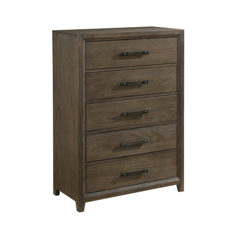 Cambridge Dark Walnut Storage Platform Bedroom Set by Homelegance at Eve Furniture