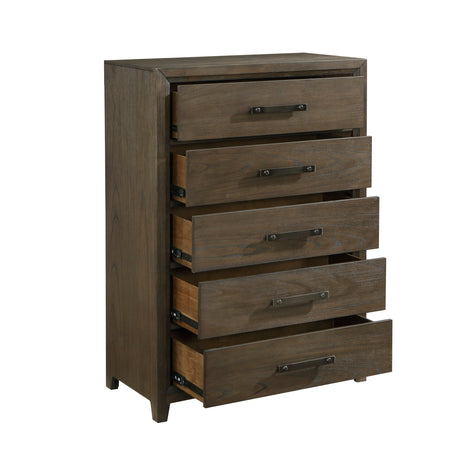 Cambridge Dark Walnut Storage Platform Bedroom Set by Homelegance at Eve Furniture
