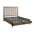 Cambridge Dark Walnut Storage Platform Bedroom Set by Homelegance at Eve Furniture
