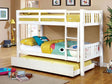 Cameron White Twin/Twin Bunk Bed by Furniture of America at Eve Furniture