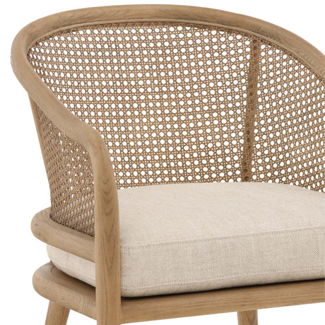 Camile Dining Chair, Beige by Dovetail at Eve Furniture