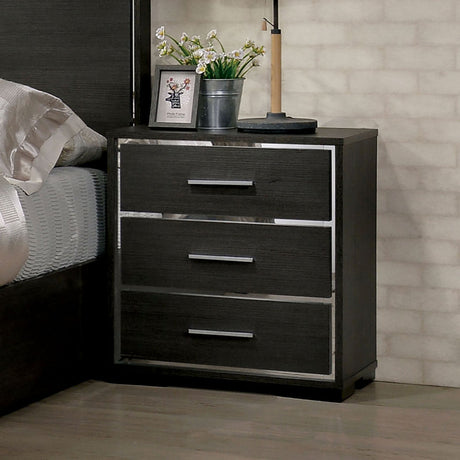 Camryn Warm Gray Night Stand by Furniture of America at Eve Furniture