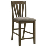Canfield Brown Counter Height Chair, Set of 2 by Coaster at Eve Furniture