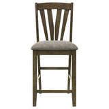 Canfield Brown Counter Height Chair, Set of 2 by Coaster at Eve Furniture