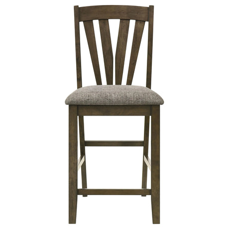Canfield Brown Counter Height Chair, Set of 2 by Coaster at Eve Furniture