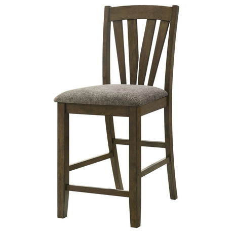 Canfield Brown Counter Height Chair, Set of 2 by Coaster at Eve Furniture