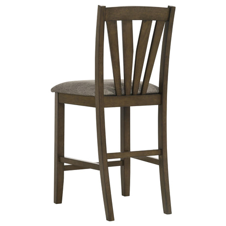 Canfield Brown Counter Height Chair, Set of 2 by Coaster at Eve Furniture