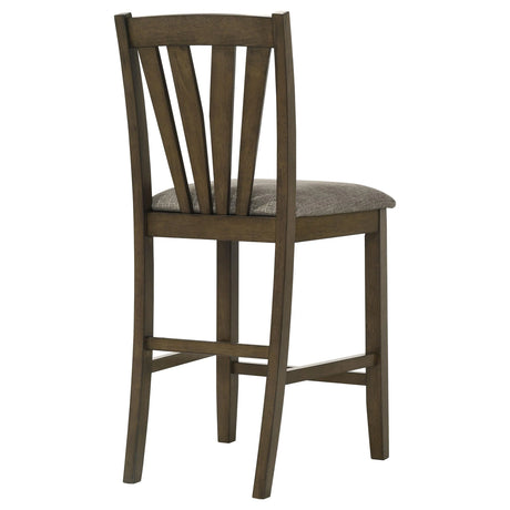 Canfield Brown Counter Height Chair, Set of 2 by Coaster at Eve Furniture