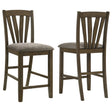 Canfield Brown Counter Height Chair, Set of 2 by Coaster at Eve Furniture