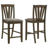 Canfield Brown Counter Height Chair, Set of 2 by Coaster at Eve Furniture