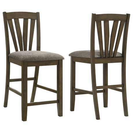 Canfield Brown Counter Height Chair, Set of 2 by Coaster at Eve Furniture