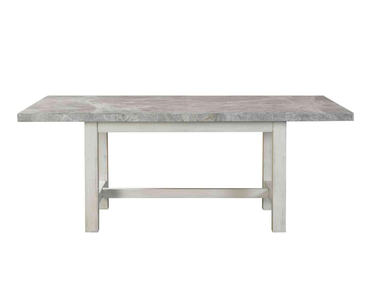 Canova 78-inch Gray Marble Top Dining Table by Steve Silver at Eve Furniture