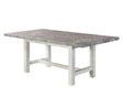 Canova 78-inch Gray Marble Top Dining Table by Steve Silver at Eve Furniture