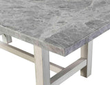 Canova 78-inch Gray Marble Top Dining Table by Steve Silver at Eve Furniture