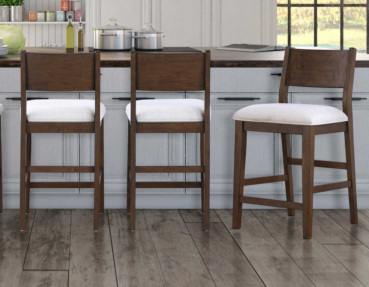Canton Cushioned Seat 24″ Counter Stool, Set of 2 by Steve Silver at Eve Furniture