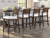 Canton Cushioned Seat 24″ Counter Stool, Set of 2 by Steve Silver at Eve Furniture