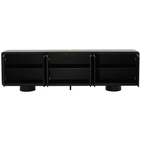 Capella Sideboard, Black by Dovetail at Eve Furniture