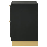 Caraway Black 2-drawer Nightstand Bedside Table by Coaster at Eve Furniture