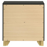 Caraway Black 2-drawer Nightstand Bedside Table by Coaster at Eve Furniture