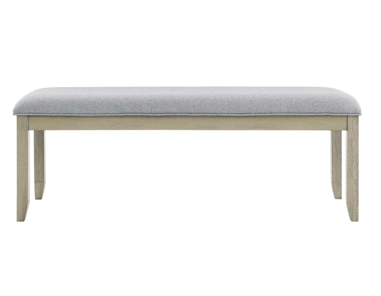 Carena Backless Dining Bench Gray by Steve Silver at Eve Furniture