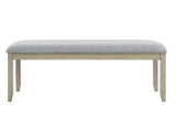 Carena Backless Dining Bench Gray by Steve Silver at Eve Furniture