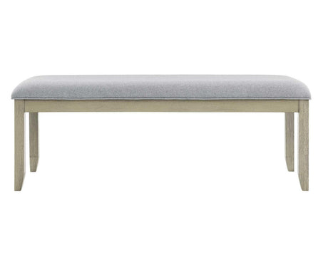 Carena Backless Dining Bench Gray by Steve Silver at Eve Furniture
