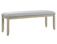 Carena Backless Dining Bench Gray by Steve Silver at Eve Furniture