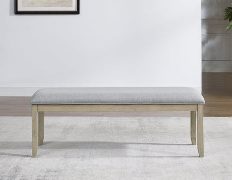Carena Backless Dining Bench Gray by Steve Silver at Eve Furniture