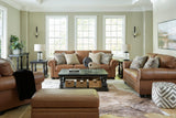 Carianna Caramel Leather Living Room Set by Ashley at Eve Furniture