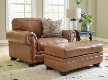Carianna Caramel Leather Living Room Set by Ashley at Eve Furniture