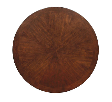Carlisle Brown Cherry Round Dining Table by Furniture of America at Eve Furniture