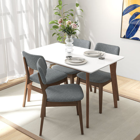 Carlos White Small Dining Table by Ashcroft Imports at Eve Furniture