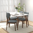 Carlos White Small Dining Table by Ashcroft Imports at Eve Furniture